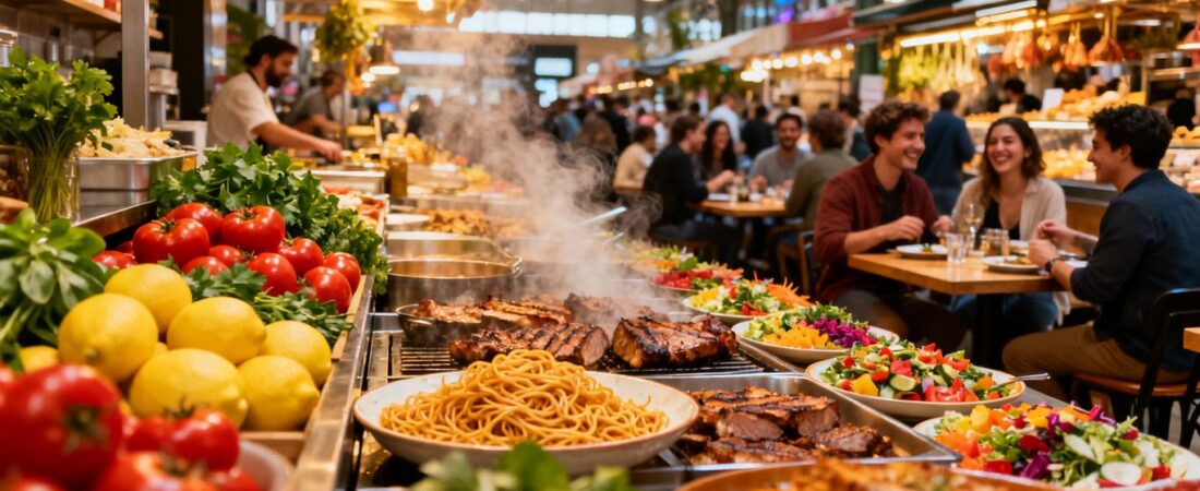 Explore the Culinary Delights at Mercado del Rio Gourmet Food Hall in Medellin