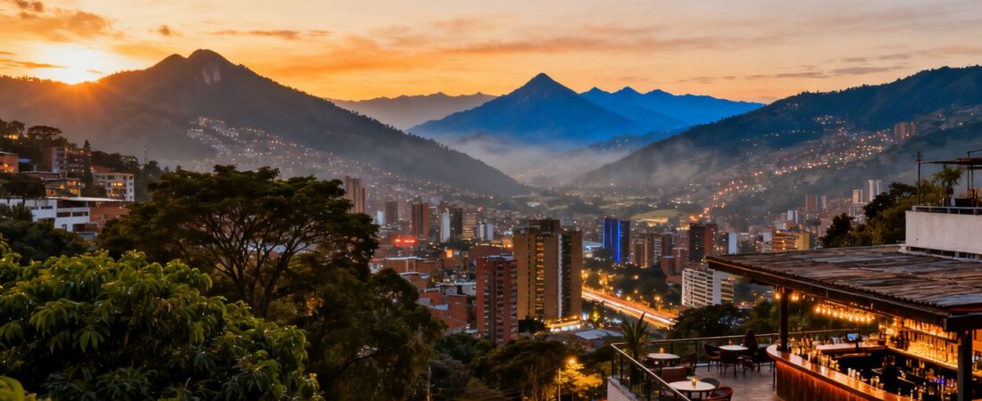 Is the Enviz rooftop bar in Medellin worth visiting for the view?
