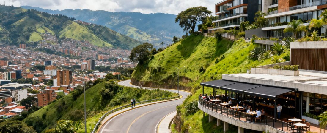 What is walking through Las Palmas Medellín like?