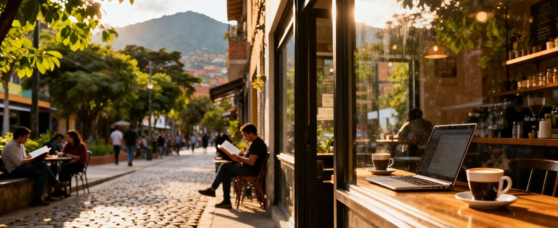 What are the 10 best cafes to work from in Laureles, Medellín?