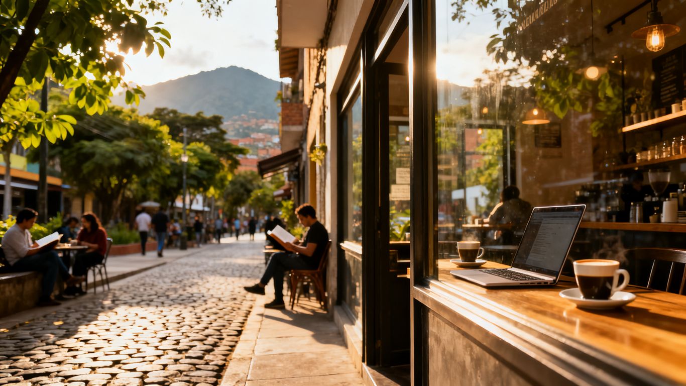 What are the 10 best cafes to work from in Laureles, Medellín?