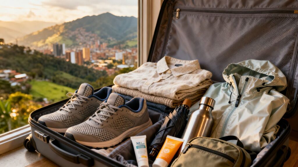 What is the best packing list for Medellin Colombia weather?